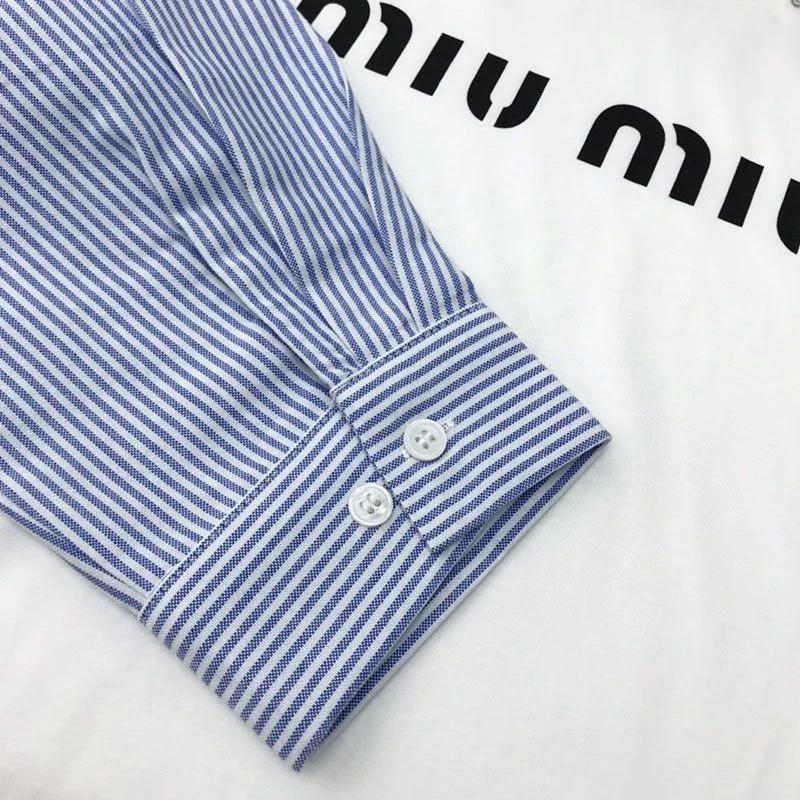 送料込ミュウミュウ コピー★クリスタル クロップドコットンTシャツ MJL8161V6FF0009