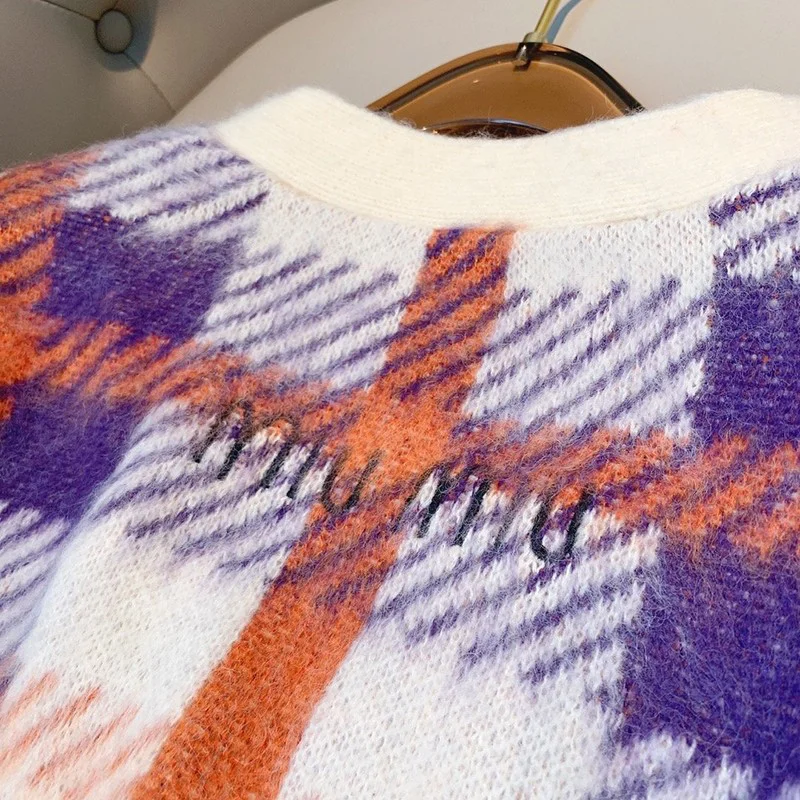 【日本未発売】☆ミュウミュウ セーター コピー☆ オーバーサイズロゴモヘアセーター♪ myn82234