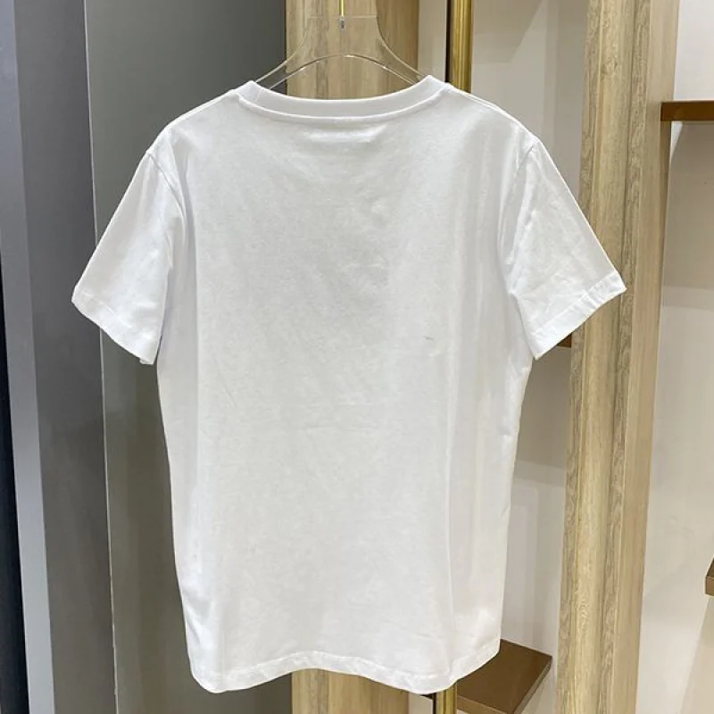送料込ミュウミュウ コピー エンブロイダリーコットンTシャツ myv33585