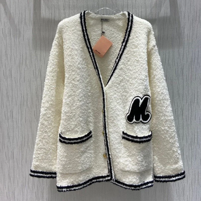 完売必至☆MIU MIU セーター 偽物☆ オーバーサイズロゴモヘアセーター♪ mys81908