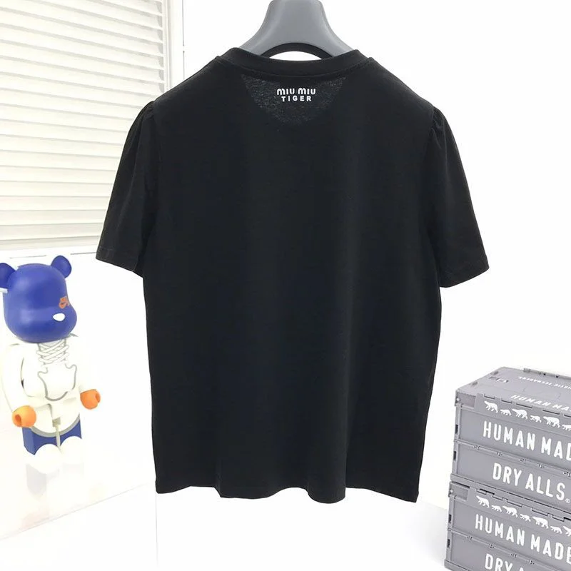 累積売上総額第１位！ミュウミュウ タイガー Tシャツ 偽物 myt21247