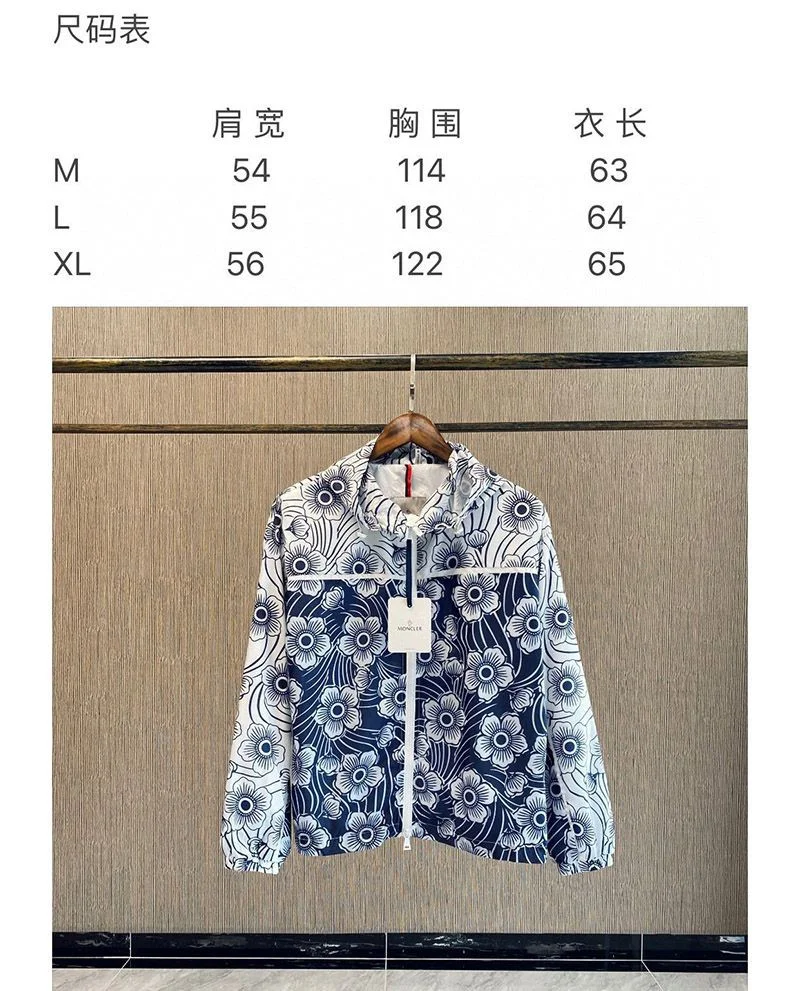 日本未入荷 21SS【モンクレール ジャケット コピー】Keragan フローラル ナイロン ジャケット 0931A761005956R770