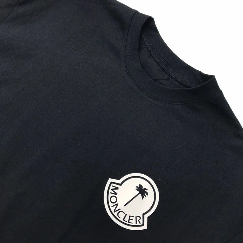 完売必至22SS◆モンクレール◆ブラック ロゴ コットン Tシャツ コピー mob23849