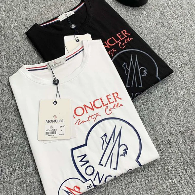 大人気!モンクレール コットンジャージ クルーネック ロゴTシャツ コピー mof25797