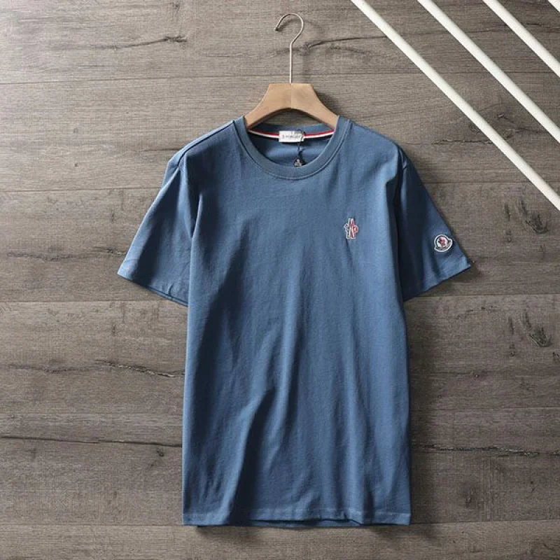 モンクレール コットンジャージ クルーネック ロゴTシャツ 偽物 moj56475