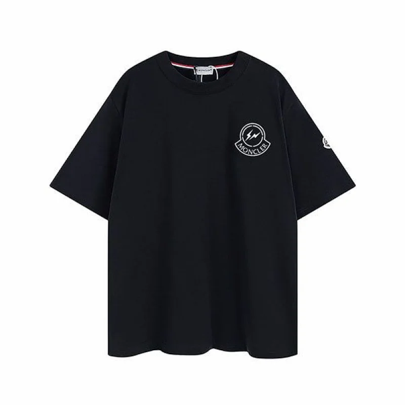追跡付 モンクレール 偽物 コットンロゴプリント Tシャツ moj86981