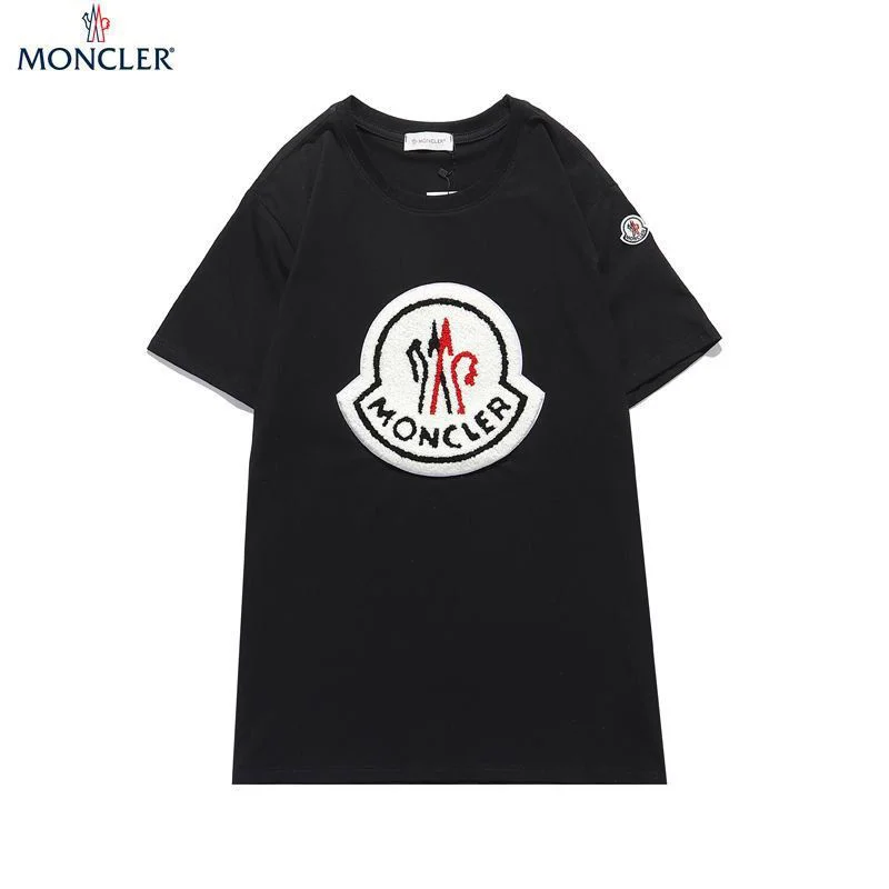 目を惹くカラーモンクレール 偽物 ビッグ ロゴ T シャツ mom19216