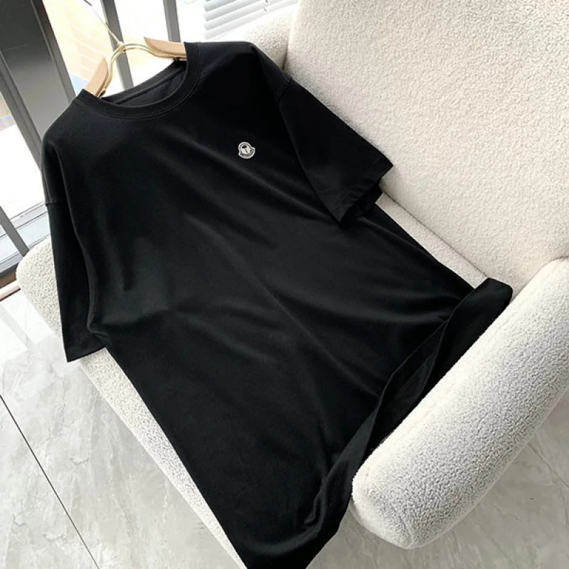 送料無料 モンクレール Palm angels 偽物 ロゴプリント ロゴパッチ Tシャツ mop32480