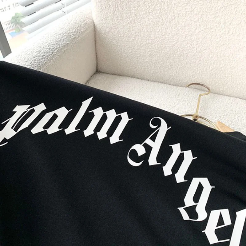 送料無料 モンクレール Palm angels 偽物 ロゴプリント ロゴパッチ Tシャツ mop32480