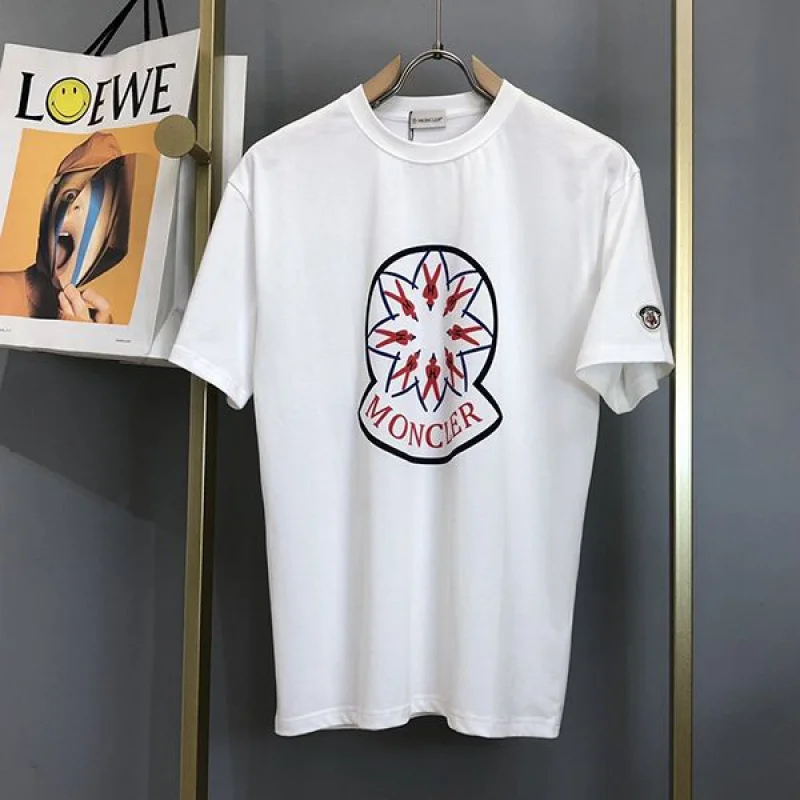 超話題!モンクレール ロゴ プリント Tシャツ コピー 2色 moq71657