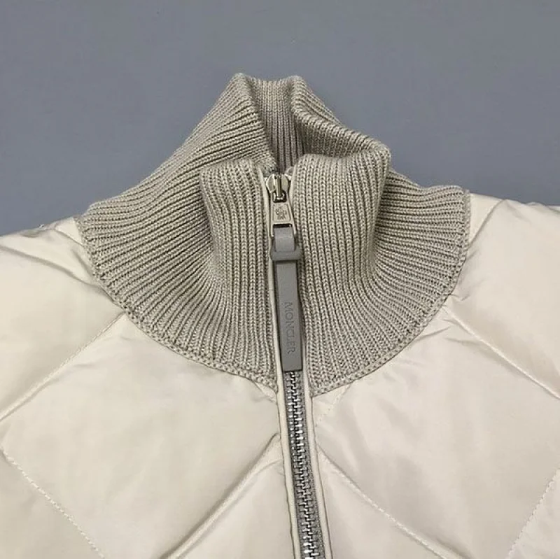 ギフトに最適 モンクレール CARDIGAN TRICOT ニット切替ダウンジャケット mor37298