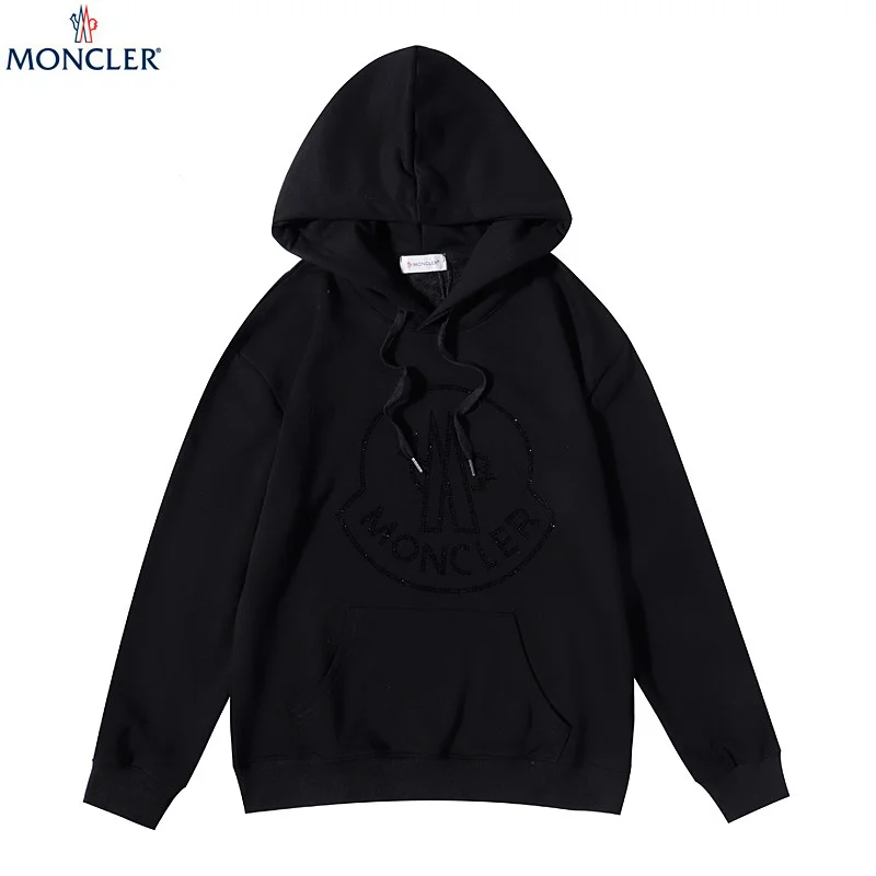 関税なし モンクレール スウェット 偽物☆ビッグロゴ フード NAVY mor65272
