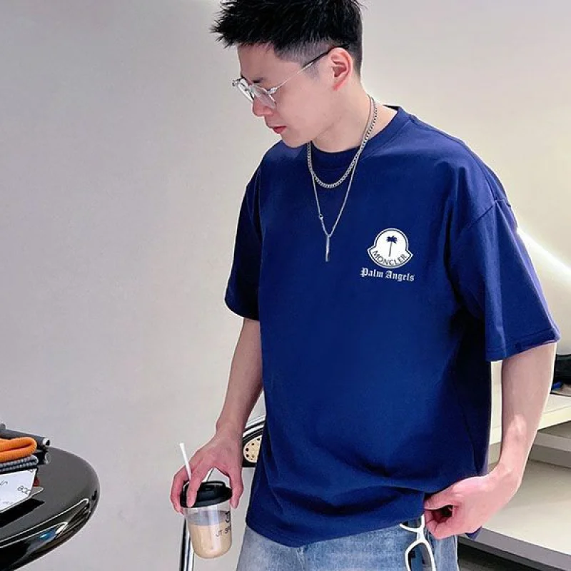 高品質 モンクレール Tシャツ コピー ルーネック ロゴ mou11511