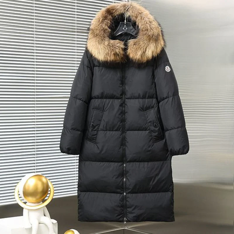 モンクレール ファー付きダウン 偽物 ロングスタイル mou75028