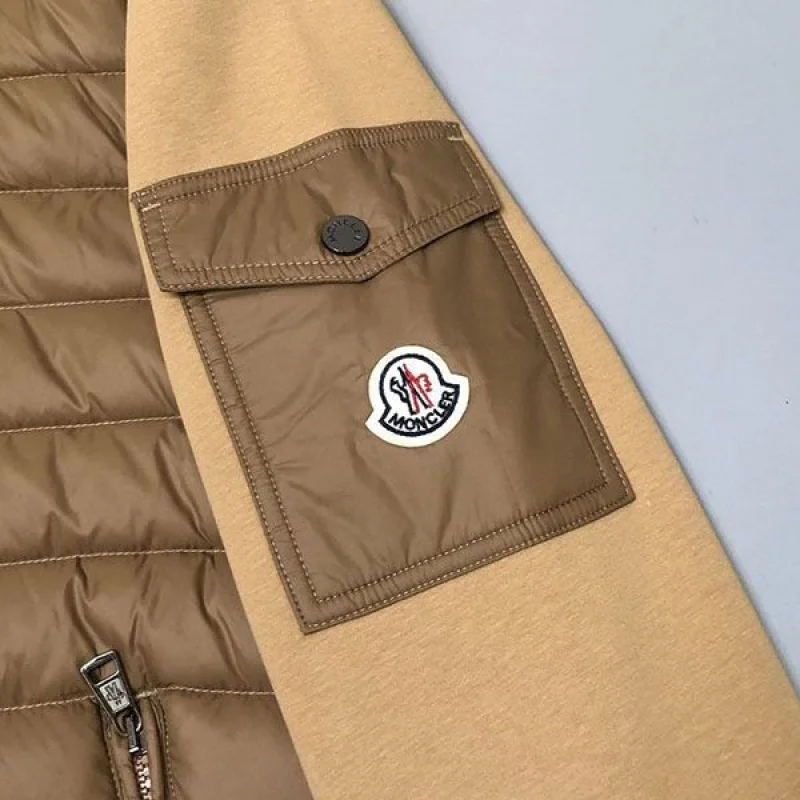 送料込 モンクレール CARDIGAN TRICOT ニット切替ダウンジャケット mox89569
