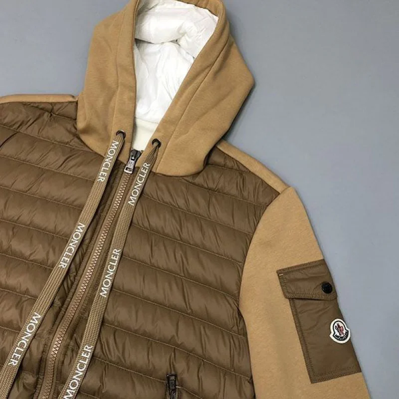 送料込 モンクレール CARDIGAN TRICOT ニット切替ダウンジャケット mox89569
