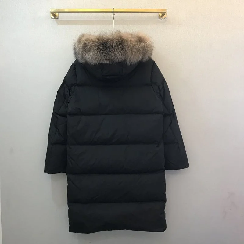 希少色モンクレール ロングダウン 偽物 ブラック moy96758