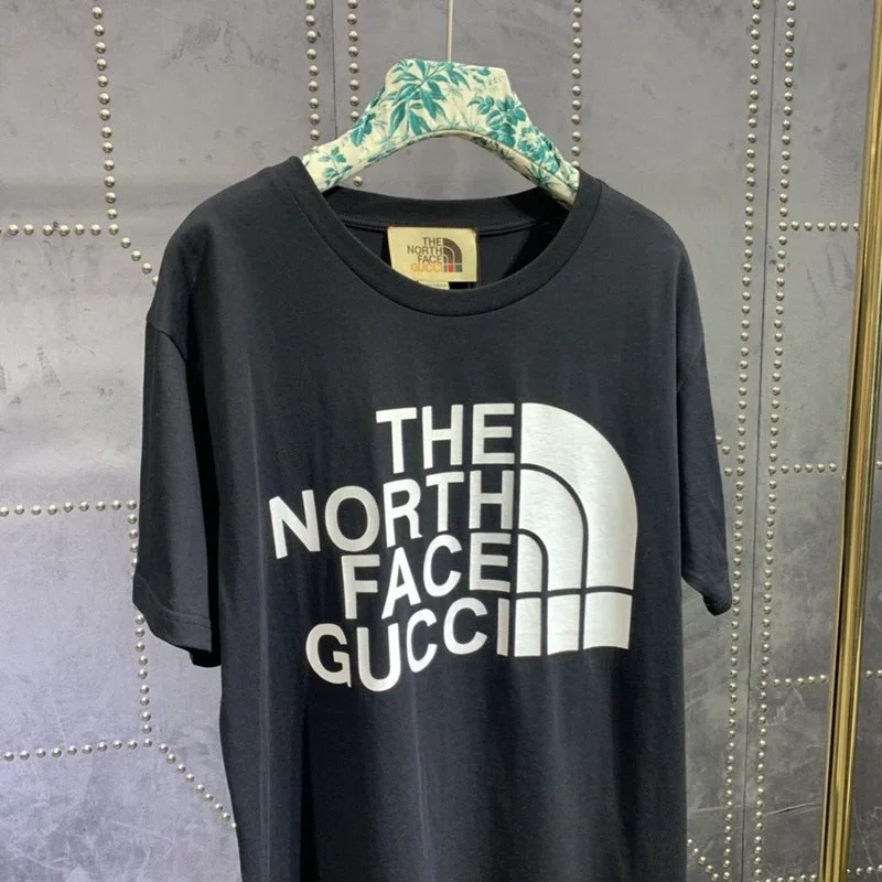 秋冬新作 グッチ×ノースフェイス コピー コラボ★スペシャルロゴTシャツ Noa63076