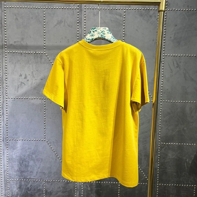 人気No1 グッチ Tシャツ トップス ノースフェイス コピーオーバーサイズ 黄 新作 グッチ Noh21570