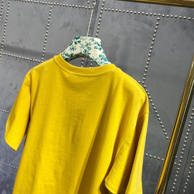 人気No1 グッチ Tシャツ トップス ノースフェイス コピーオーバーサイズ 黄 新作 グッチ Noh21570