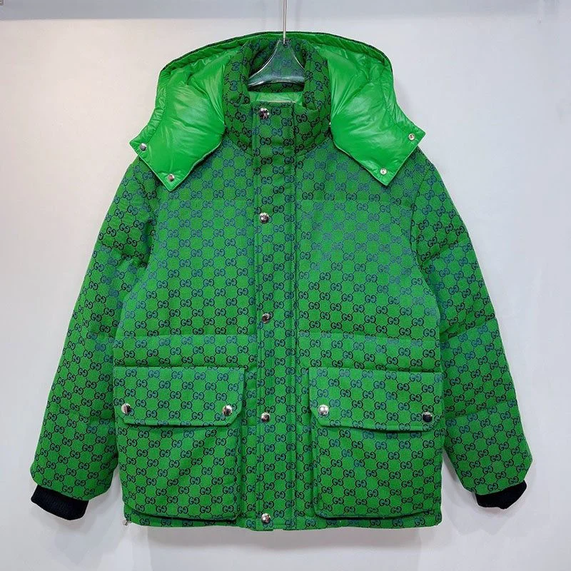 追跡付き発送 暖かい服装 グッチ×ノースフェイス コピー ダウン ジャケット Noi99606