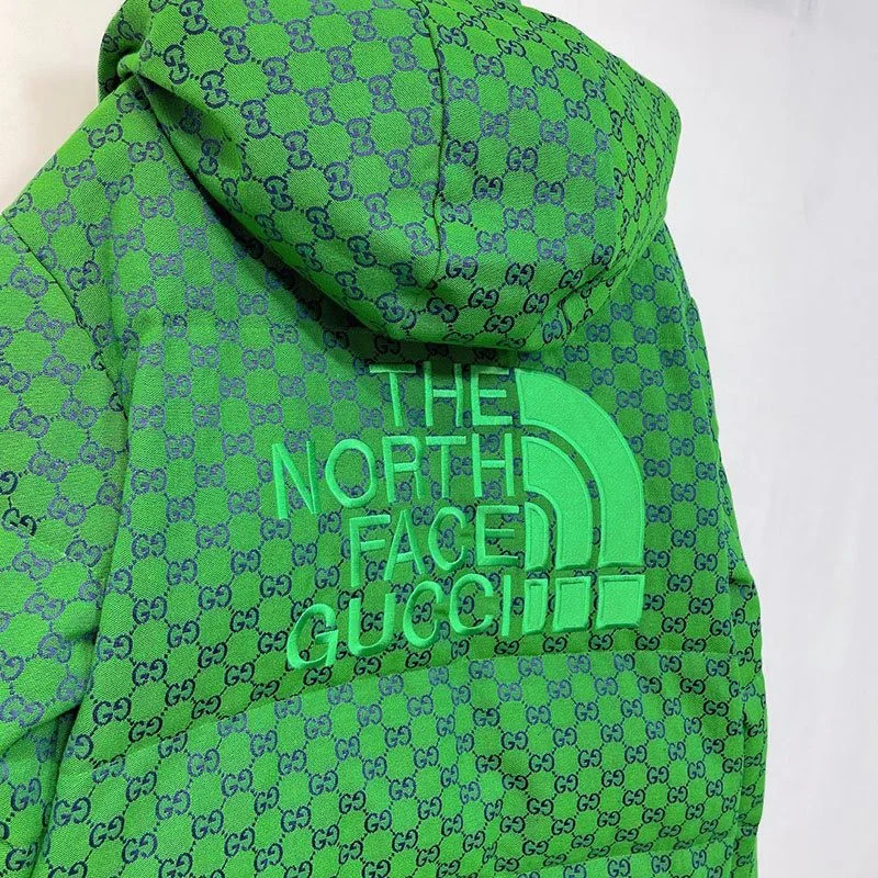 追跡付き発送 暖かい服装 グッチ×ノースフェイス コピー ダウン ジャケット Noi99606