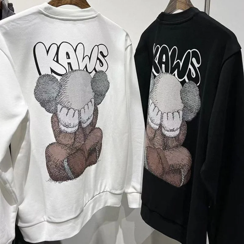 大人気!KAWS×ノースフェイス コラボ 長袖コットントレーナー 2色 Noj10113