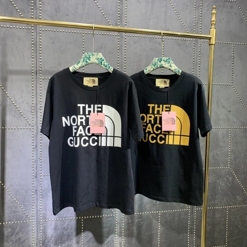 大人気!グッチ×ノースフェイス コラボ★スペシャルロゴTシャツ スーパーコピー Nom09810