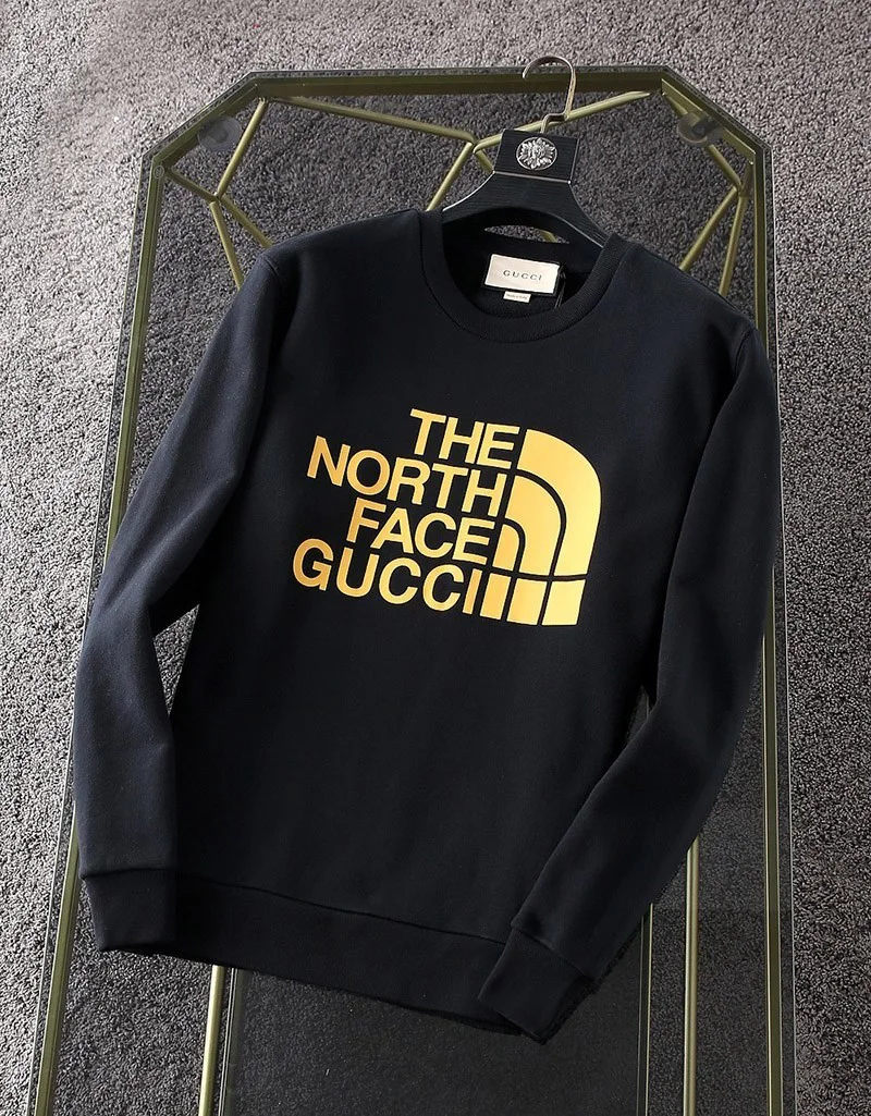 暖かい服装 ノースフェイス×グッチ コピー コットンスウェットシャツ Nos33361