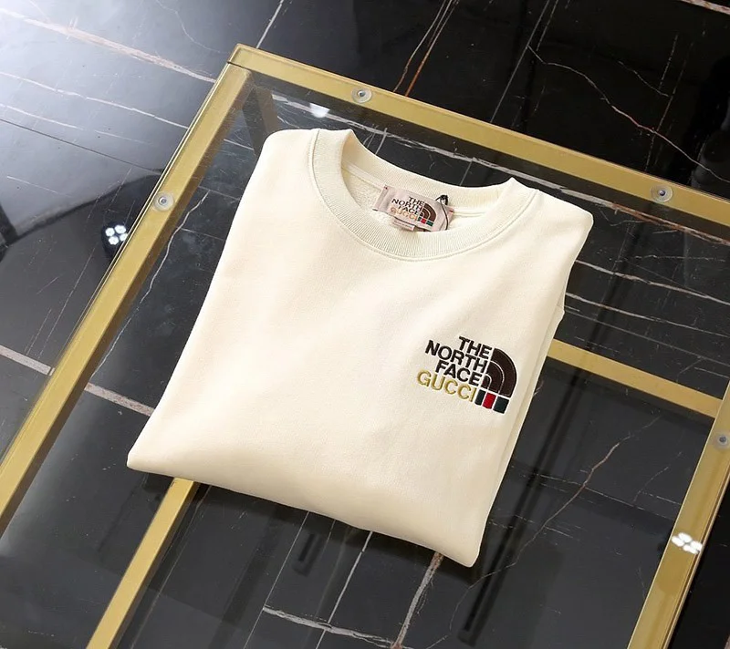 暖かい服装 ノースフェイス×グッチコットンスウェットシャツコピー Nox24552