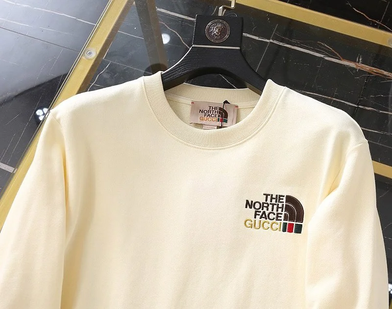 暖かい服装 ノースフェイス×グッチコットンスウェットシャツコピー Nox24552