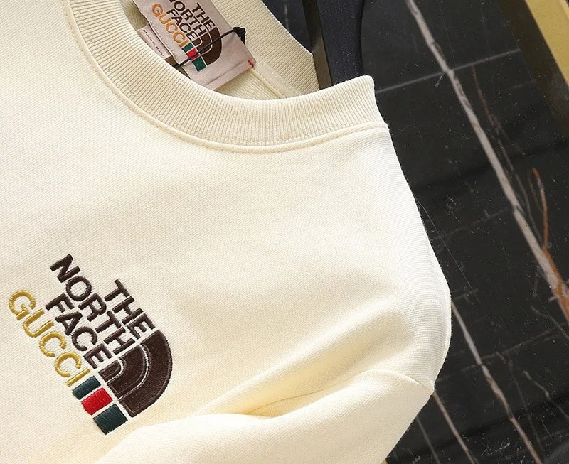 暖かい服装 ノースフェイス×グッチコットンスウェットシャツコピー Nox24552