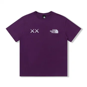 国内発送 ノースフェイス XX KAWS コピー エンブロイダリー コットンTシャツ Nog04211