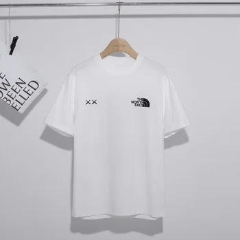 ノースフェイス XX KAWS 偽物 エンブロイダリー コットンTシャツ Nop85537