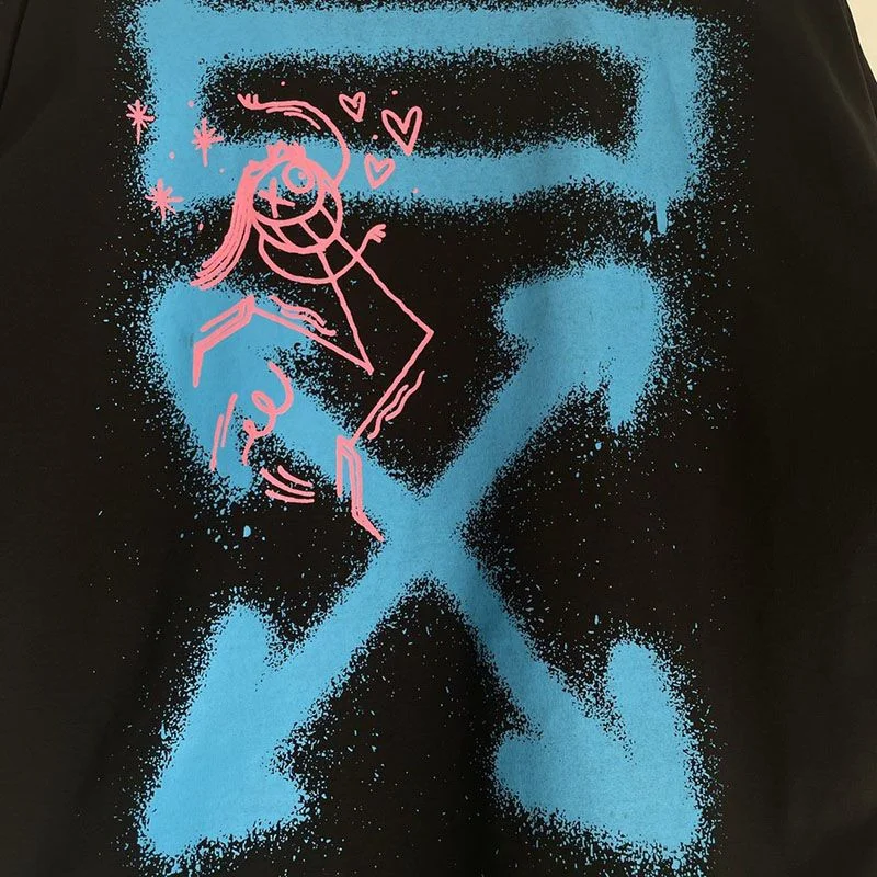 超話題!オフホワイト グラフィティ アローロゴTシャツ コピー ofc45272