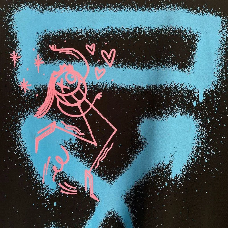 超話題!オフホワイト グラフィティ アローロゴTシャツ コピー ofc45272