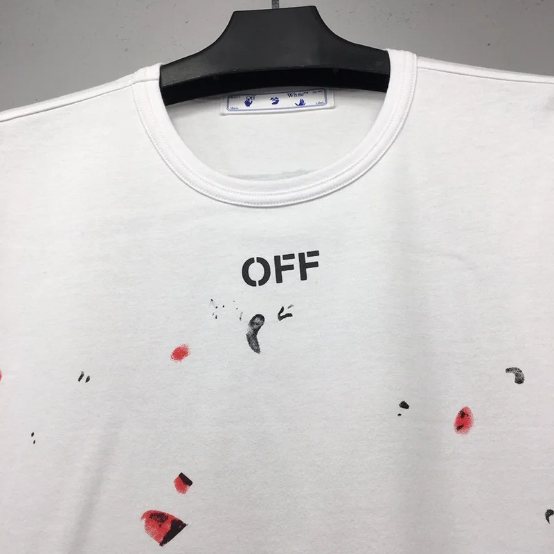 日本未入荷OFF WHITE Tシャツ コピー スプレー カラバッジョ スリムフィット off22653