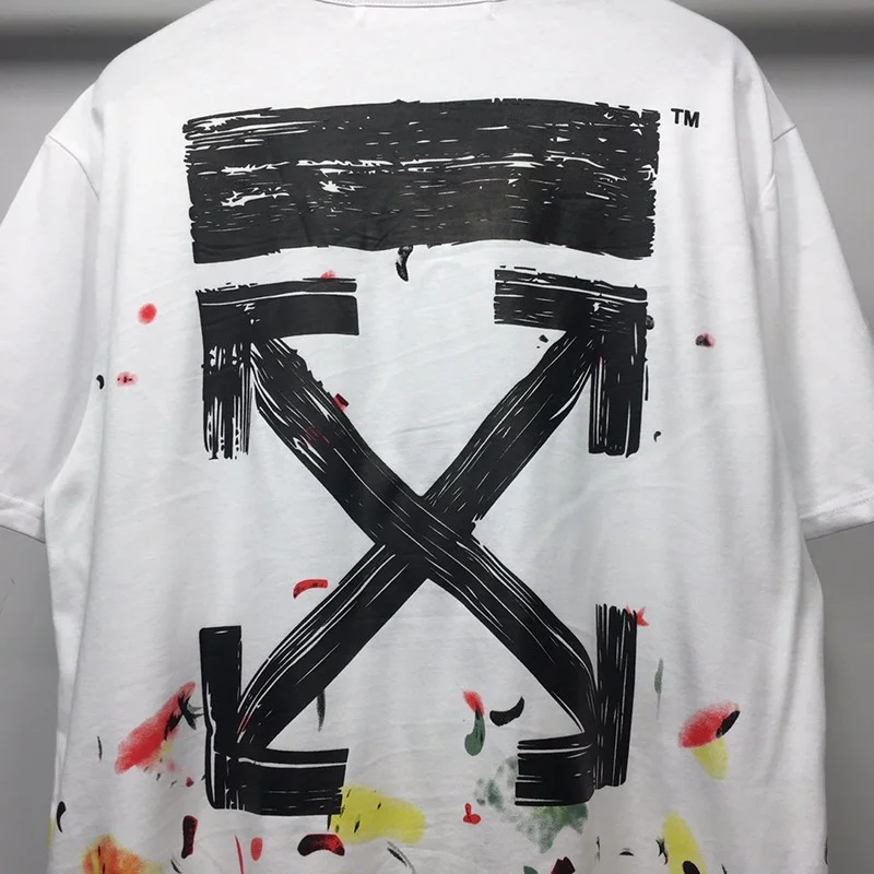 日本未入荷OFF WHITE Tシャツ コピー スプレー カラバッジョ スリムフィット off22653