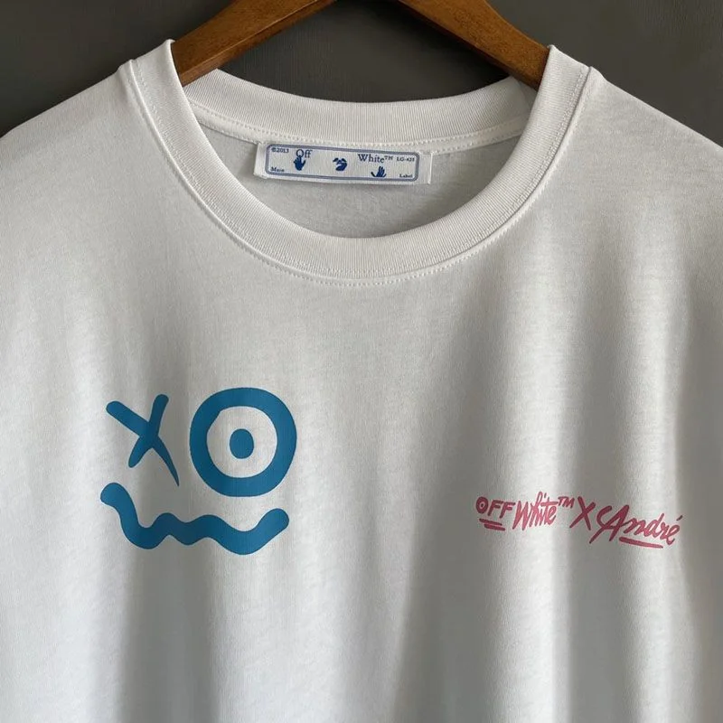 21AW新作オフホワイト グラフィティ アローロゴTシャツ 偽物 ofw33659