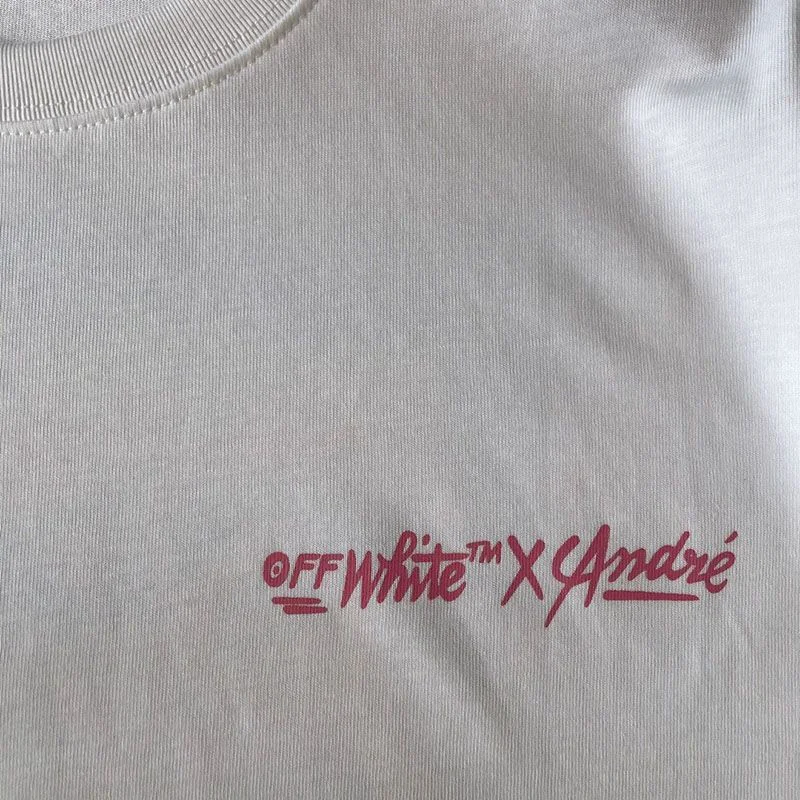 21AW新作オフホワイト グラフィティ アローロゴTシャツ 偽物 ofw33659