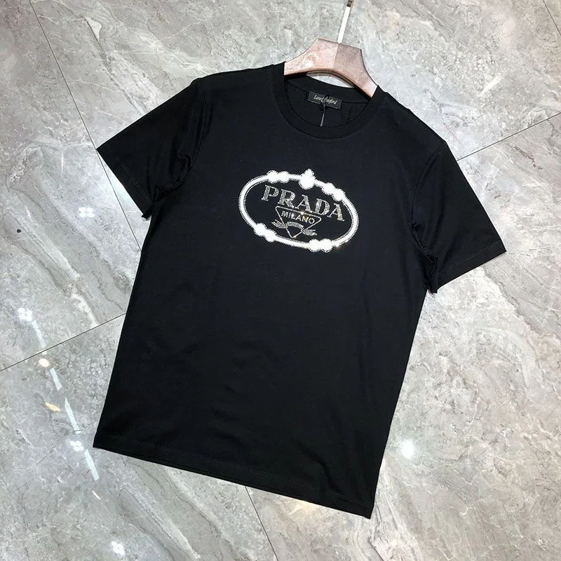 大人気!!新色プラダ ロゴTシャツ コピー ユニセックス ホワイト ブラック pua92336