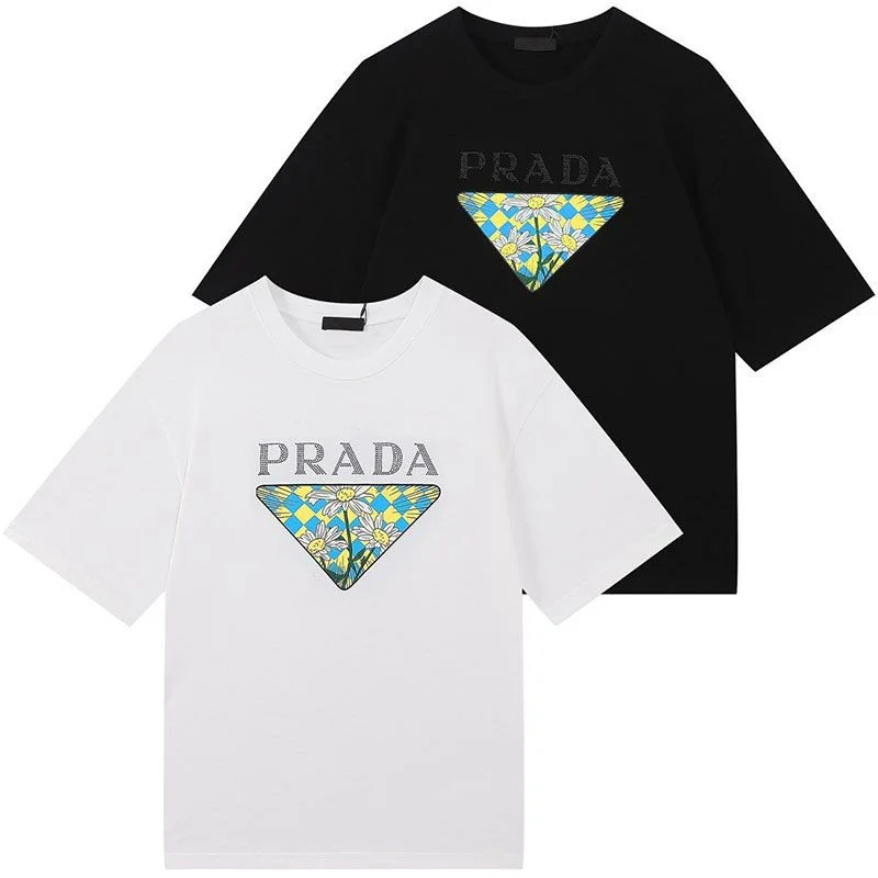 定番プラダ ロゴ コットンTシャツ コピー pub13693