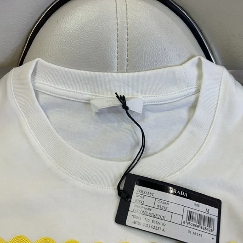 大人気!プラダ Tシャツ コピー コットン 半袖 82482新色☆希少 puf46353