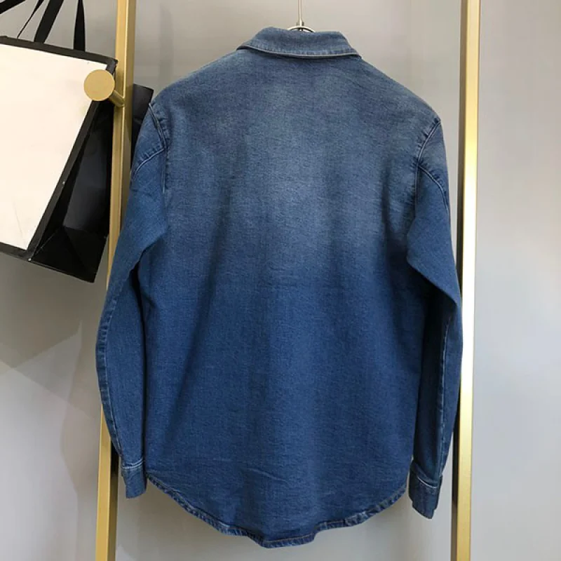 送料込 プラダ デニムシャツ コピー オーバーサイズ オーガニック pui52505