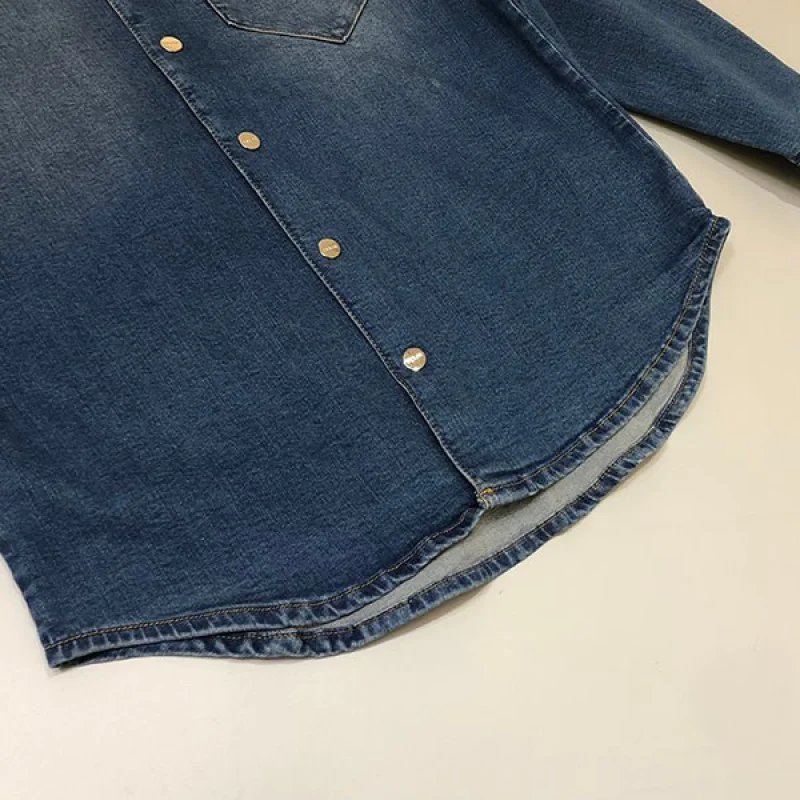 送料込 プラダ デニムシャツ コピー オーバーサイズ オーガニック pui52505