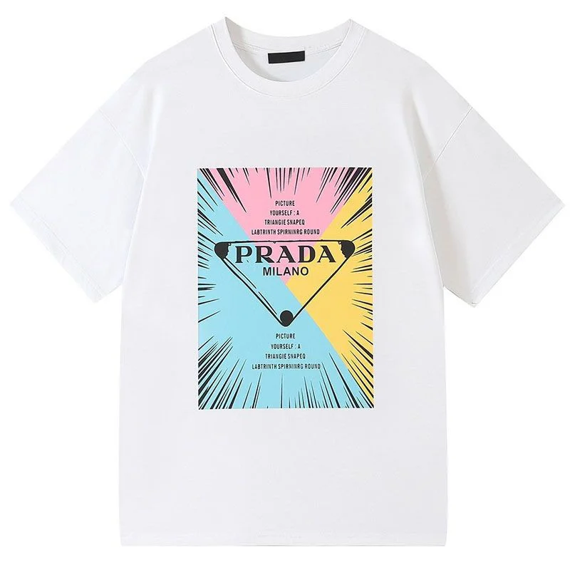 送料込プラダ ミラノロゴ コットンTシャツ 偽物 puk55503
