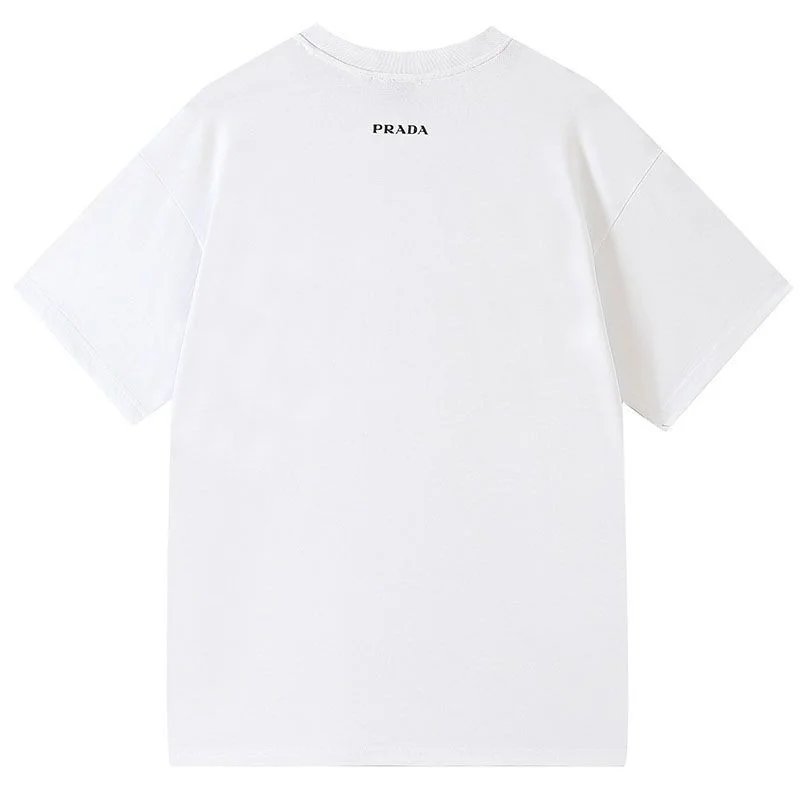 送料込プラダ ミラノロゴ コットンTシャツ 偽物 puk55503