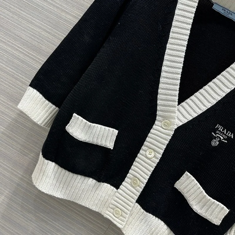 ★日本!!人気!プラダ コピー クロップド コットン カーディガン puq39962