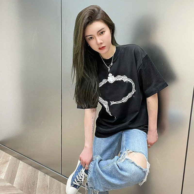 希少色プラダ プリントコットンTシャツ コピー 2色 puu55816