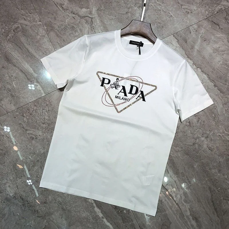 春夏新作プラダ ロゴ コットンTシャツ コピー 2色 puw68086